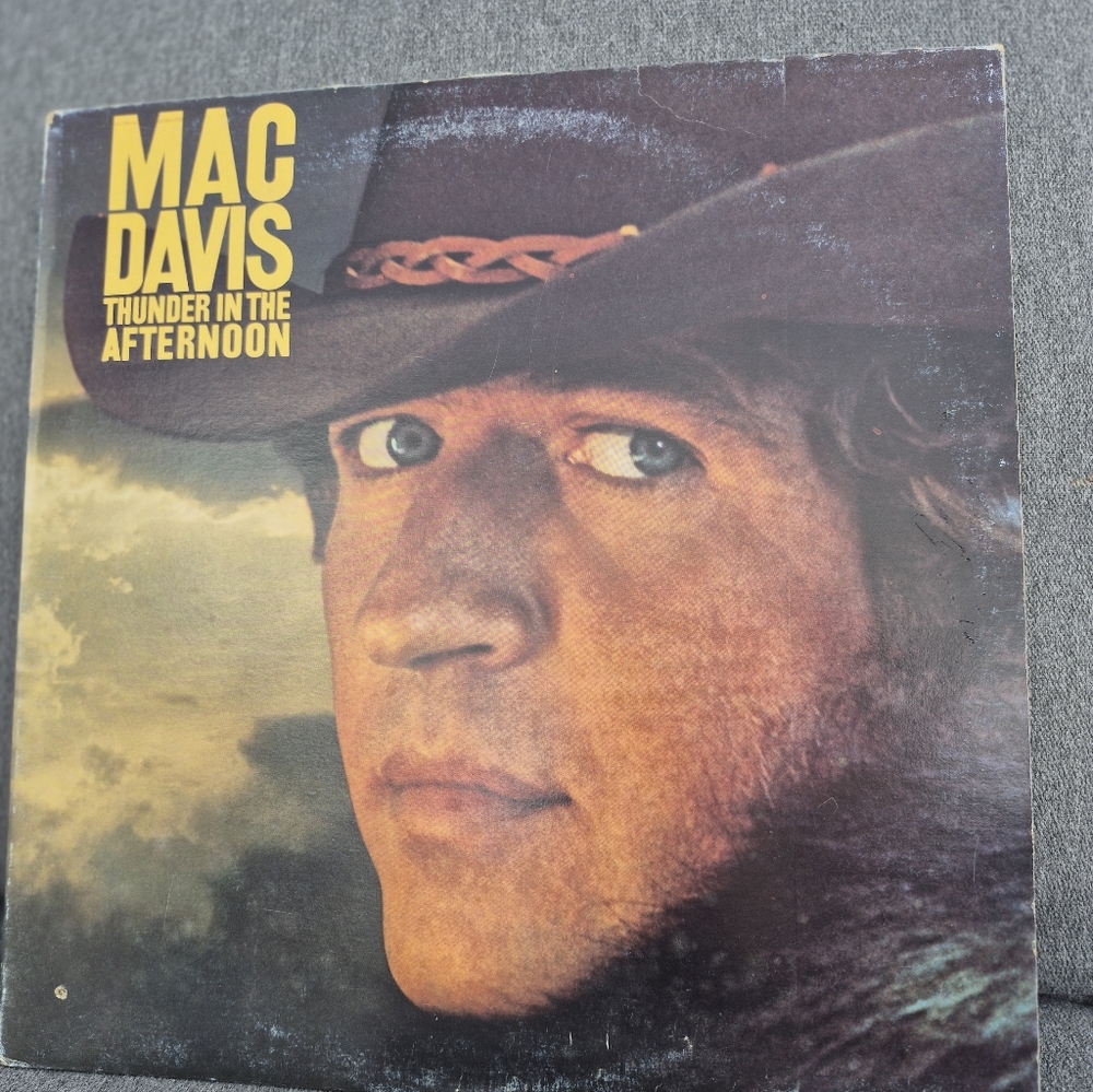 Vintage Mac Davis Thunder in the Afternoon Vinyl Record